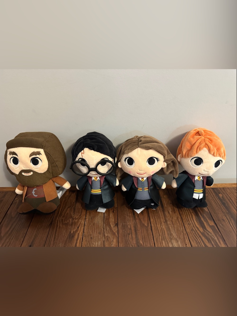 Funko Wizard School Plush Set - Harry, Hermione, Ron, Hagrid